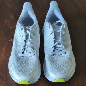 Hoka Clifton 9 White Running Shoes